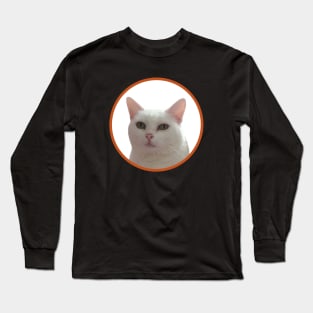 Cute White Cat Long Sleeve T-Shirt